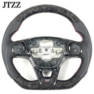 Pour <span class=keywords><strong>Ford</strong></span> <span class=keywords><strong>Focus</strong></span> MK4 Puma MK8 MK3 2019 2020 <span class=keywords><strong>2021</strong></span> 2022 2023 2024 Volant En Fiber De Carbone Forgé En Cuir Personnalisé ST <span class=keywords><strong>RS</strong></span> - Product Image 6
