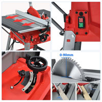 Haute précision Mini bureau Type machines à bois 220V scie à Table Machine scie à Table coulissante