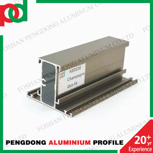 Profilé en aluminium pour la flamme de porte et la feuille de fenêtre avec <span class=keywords><strong>Champagne</strong></span> anodisé au Gabon, Burkina Faso - Product Image 5