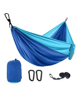 Nouvelle hamac de camping portable pour une personne, en nylon, avec hamac assorti en couleur, tissu parachute haute résistance, lit suspendu - Product Image 1