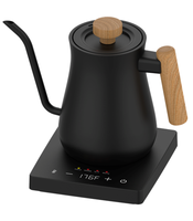 Bouilloire à café col de cygne avec bec fin pour le café filtre, débit d'eau précis pour le café à la cuillère, idéale pour la maison et le bureau