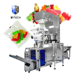 Small Vertical Automatic <b>Vibrating</b> Feeding Soft Candy Gummy Bear Packing Packaging Machine Small Vertical Gummy Candy Packing Ma - Product Image 1