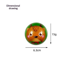 ลูกบอลบีบคลายเครียดโฟม PU ขนาด 63 มม. สำหรับเด็กและเยาวชน ลายคริสต์มาส นำเข้าจากต่างประเทศ - Product Image 5