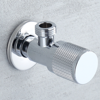 Robinet d'angle multifonction moderne en fer forgé pour toilettes, avec douchette bidet à noyau céramique, finition chromée, installation facile