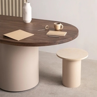Établi nordique ovale en bois massif, réunion créative, longue table de négociation, table de bureau simple et moderne