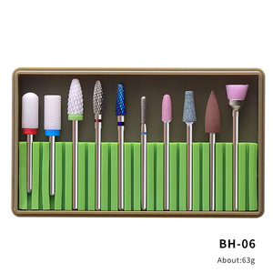 Lot de 10 embouts coniques en céramique pour <span class=keywords><strong>ponceuse</strong></span> électrique, pour manucure et pédicure, nettoyage des cuticules, tête de ponçage rotative NAD007 - Product Image 5