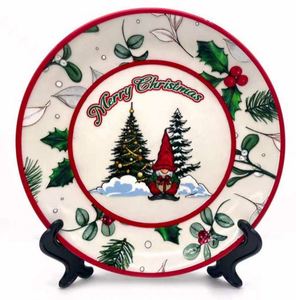 Good Selling Christmas Ornament Home Decorations Gifts Souvenir <b>Ceramic</b> <b>Plate</b> Dish - Product Image 2