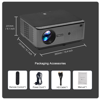 Projecteur vidéo Full HD Voxflix VF71 1080P Smart Android Auto Focus Correction Keystone Projecteur de cinéma maison