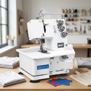 JUKKY FN Flat Bed Mechanical Mini Overlock <b>Machine</b> Suitable for Household and Light Industrial Overlock <b>Sewing</b> Operations - Product Image 1