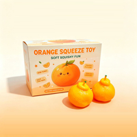 Jouet sensoriel anti-stress en forme de fraise à presser, jouet souple au son croquant, jouet à presser pour soulager le stress pour enfants et adultes