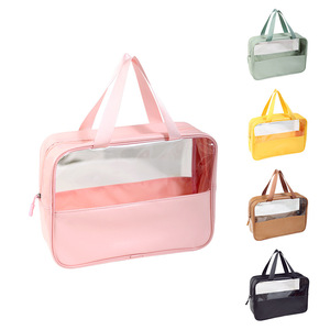 Bolsa de maquillaje de viaje Beilian, rectangular, transparente, de PVC, resistente al agua, para guardar artículos de aseo para viajes. - Product Image 5
