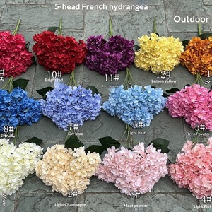 Ingrosso: Mini Ortensie Francesi <span class=keywords><strong>Rosa</strong></span> a 5 Teste per Matrimoni, Eventi e Decorazioni Domestiche - Product Image 4