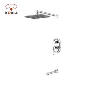 Gran oferta, grifos de ducha mezcladores de lluvia para bañera de baño empotrados montados en la pared con termostato sanitario - Product Image 3