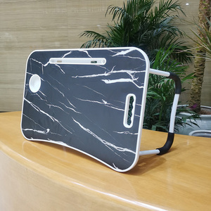 Escritorio para ordenador portátil con portavasos y ranura, adecuado para bandeja de desayuno, escritorio de escritura, mesa de dibujo - Product Image 5