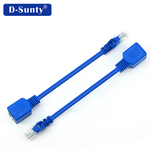 Câble réseau Ethernet 0.3m RJ45 mâle femelle blindé Ethernet <span class=keywords><strong>Rj</strong></span> <span class=keywords><strong>45</strong></span> Connecteur Vis Montage sur panneau Câble d'extension Communication - Product Image 2