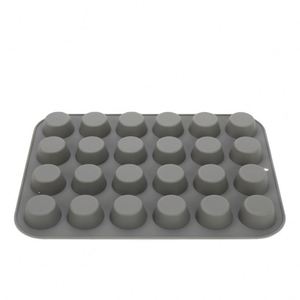 แม่พิมพ์ซิลิโคนแบบกำหนดเองสำหรับทำเค้กมินิ 24 หลุม ขายส่ง - Product Image 3