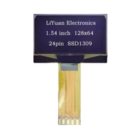 Módulo de Pantalla PMOLED OLED de 1.54 Pulgadas, 128x64, SSD1309, Interfaz I2C SPI, UG-2864KLBMG01 para Arduino y Aplicaciones Industriales