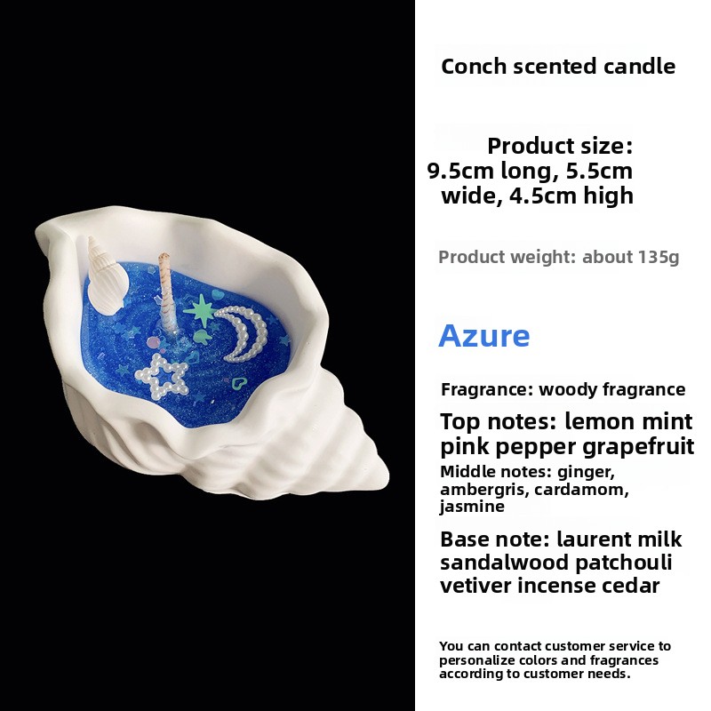 Cera de la jalea del océano un azul oscuro (fragancia: Azure