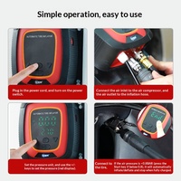 [Prix direct usine] Compresseur de pneus métallique entièrement automatique avec pression préréglée, gonflage et dégonflage automatiques, pour moto et voiture
