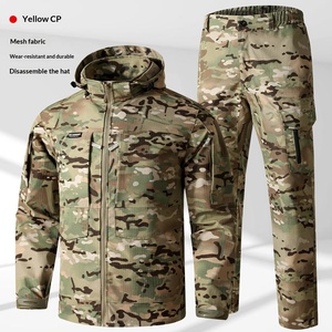 Ensemble tactique softshell chaud et résistant pour homme, imperméable et résistant à la chaleur, camouflage, vêtements de travail, tendance, mode décontractée - Product Image 6