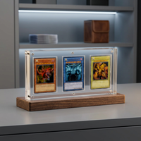 Cadre d'affichage pour cartes TCG en acrylique transparent 35PT avec couvercle magnétique, résistant aux UV et anti-poussière pour PSA BGS, échantillon gratuit