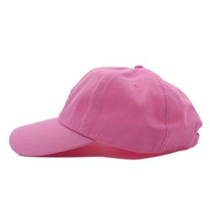 Gorra de Béisbol Personalizada con Logotipo Bordado en 3D, 6 Paneles, Algodón Lavado, Estilo Dad Hat, Ajustable, Rosa, Sin Estructura - Product Image 3
