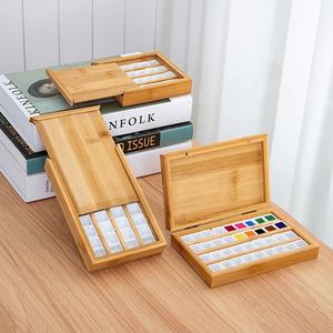 <span class=keywords><strong>Palette</strong></span> de peinture aquarelle en bois de bambou vide, 36 cellules, <span class=keywords><strong>palette</strong></span> portable, boîte de rangement de couleurs pour peintures aquarelle solides - Product Image 4