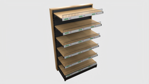 Promotion : Système d'étagères métalliques haute capacité pour supermarchés, taille standard, avec garde-corps métallique pour hypermarchés - Product Image 4