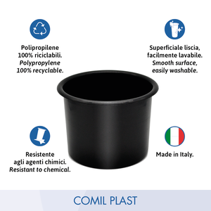 Vase funéraire de haute qualité de style européen pour cimetière, insert pour tombe, monument funéraire, mausolée, crypte, vase en plastique COMIL PLAST - Product Image 6