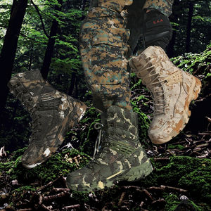Vente directe du fabricant, nouvelles bottes de randonnée pour hommes, hautes, imperméables, isolantes, à embout en acier, camouflage, légères, pour la chasse - Product Image 3
