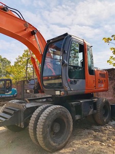 Pelle sur pneus Hitachi ZX130W d'origine à bas prix ZX135US ZX135 ZX130 ZX120 ZX160 avec système hydraulique en stock - Product Image 2