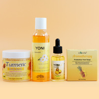 Kit de Soins Intimes Yoni à Marque Privée GMP, Gel et Savon Lavant pour le Vagin, Exfoliant Corporel au Curcuma à Prix Abordable – Meilleures Ventes
