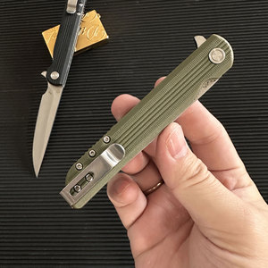 Cuchillo plegable CK EDC, cuchillo de bolsillo multifuncional de alta dureza para autodefensa, portátil, para el hogar, para acampar, para cortar frutas - Product Image 4