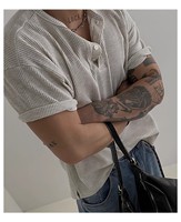T-shirts personnalisés pour hommes, légers et respirants, à manches courtes, design uni, coupe ample, style décontracté chic, col en V