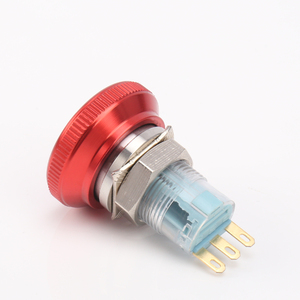 Bouton-poussoir d'arrêt d'urgence momentané IP67 à tête de champignon avec borne à vis 19mm 22mm - Product Image 6