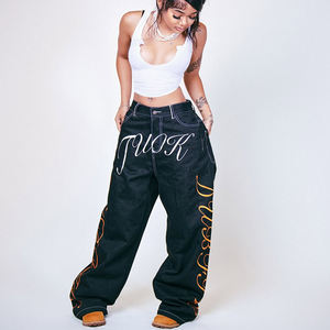 مخصص النساء الجينز عالية الجودة التطريز الجينز السراويل للسيدات - Product Image 1