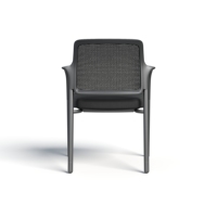 Fauteuil de conférence ergonomique réglable en maille avec cadre en PP, accoudoirs fixes empilables, design moderne, mobile pour écoles et hôtels