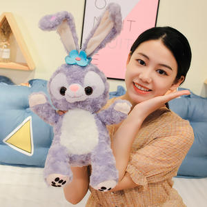 Sac à dos mignon lapin violet poupée Stellalou jouets à pousser avec remplissage en coton PP cadeau d'anniversaire de fille Stella <span class=keywords><strong>Lou</strong></span> lapin en peluche - Product Image 2