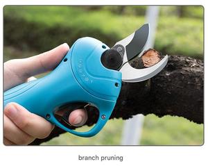 Machinerie forestière : Sécateur électrique de jardin 32 mm, sécateur sans fil, sécateur à batterie lithium 4 Ah - Product Image 4