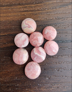 Rhodochrosite naturelle forme ronde Flatback Cabochon calibré gemmes fabrication de bijoux anneaux pendentif fournisseur en gros pierre de naissance - Product Image 3