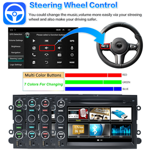 Lettore DVD per Auto Android da 7 Pollici, Unità Multimediale 2 Din, CarPlay Wireless, GPS, Telecamera Posteriore per <span class=keywords><strong>Ford</strong></span> <span class=keywords><strong>Focus</strong></span> - Product Image 3