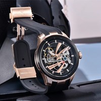 Montre mécanique de luxe pour homme PAGANI DESIGN YS030 Alien Hollow Tourbillon, mouvement transparent en acier inoxydable luminescent, saphir.