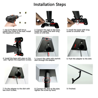 2025 pour Starlink Gen 3 Kit de montage mural long connecteur d'installation de toit ensemble de supports réglables tuyau Gen3 V3 montage