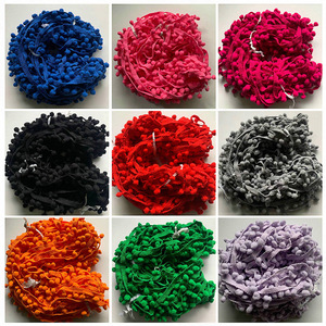 Pequeña bola <span class=keywords><strong>de</strong></span> felpa encaje cortinas hechas a mano accesorios <span class=keywords><strong>de</strong></span> ropa Pom Balls Pompones adornos flecos - Product Image 2