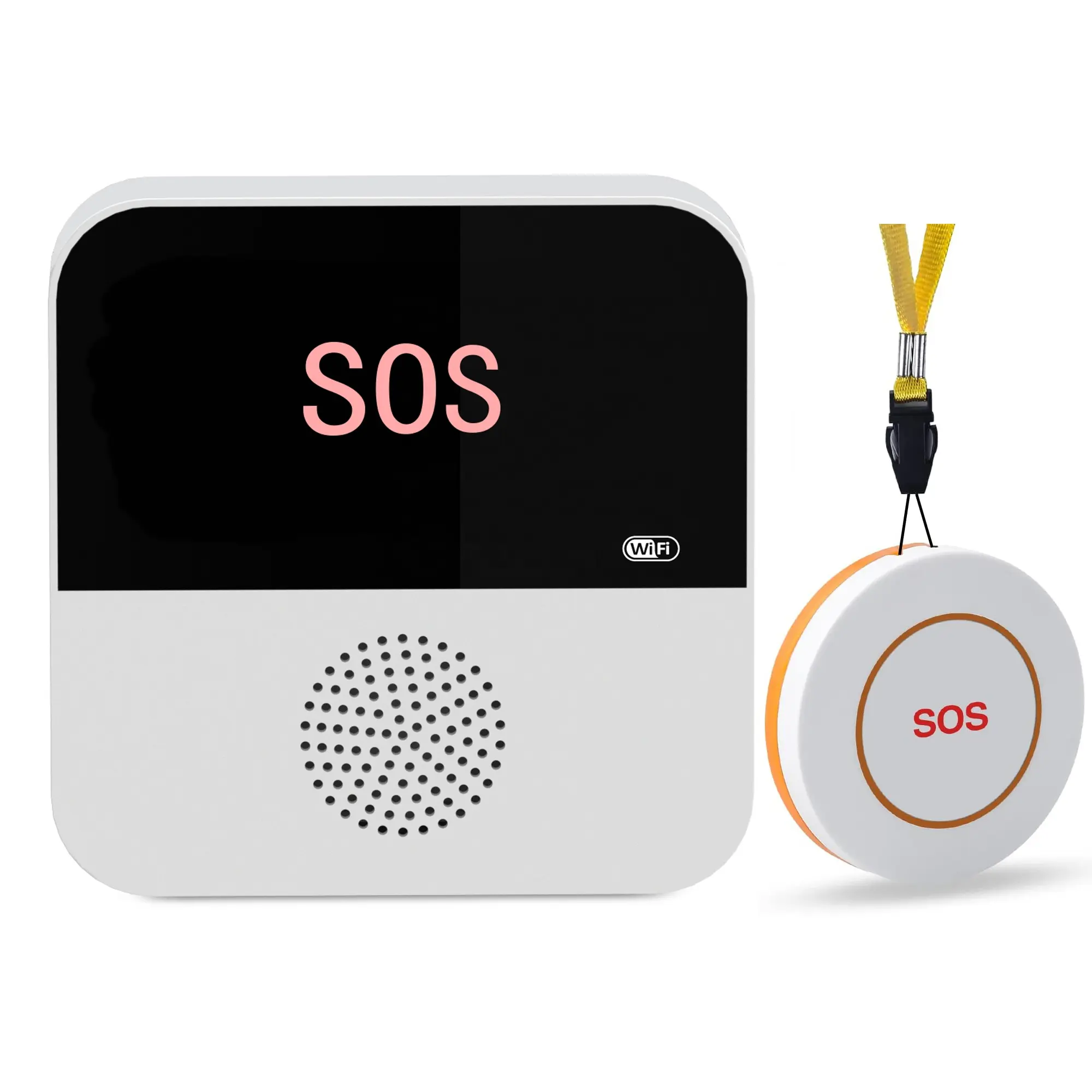 Wireless WiFi Elderly Caregiver Pager SOS Call Button for Seniors Patients Elderly At Home Emergency SOS Medical Alert System