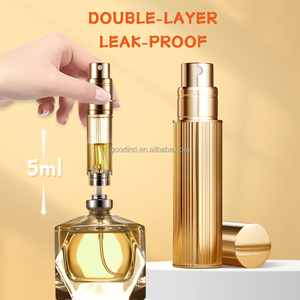 Portable 5ml Refillable Parfum Travel Perfume Atomiser Aluminum Alloy Metal Pump Spray Fragrance Bottom <strong>Refill</strong> Perfume <strong>Atomizer</strong> - Product Image 3