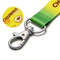 CH Wholesale Sublimation Printing Polyester Lanyards With Logo Custom Certification Keychain OEM ODM ECO Promotion Event Gifts