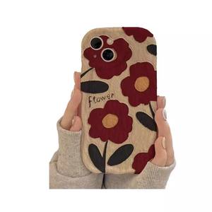 เคสโทรศัพท์กันกระแทกสำหรับ13 PRO MAX r/ 7 8 plus/ 11/12 XS สีน้ำตาลฤดูใบไม้ร่วงและฤดูหนาว - Product Image 5