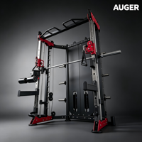 Machine Smith Commerciale Tout-en-un, Entraîneur Fonctionnel, Crossover de Câbles, Power Rack avec Double Blocs de Poids pour Salle de Sport à Domicile