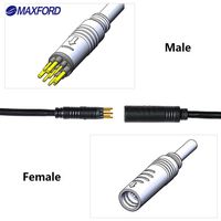 MAXFORD Câble d'extension pour moteur de vélo électrique 9 broches Câble d'extension femelle pour vélo électrique avec connecteur à capteur Hall